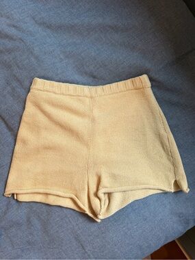 The Knotty Ones Cotton Mini Knit Shorts